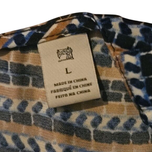 Scotch & Soda L Maxi Dress Journee Au Soleil Abstract Artsy Tiered Flowy Corp - Picture 6 of 11